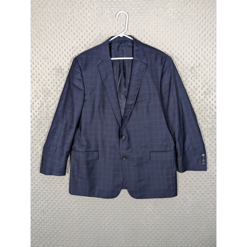 Brooks Brothers Reda Italian Regent Fit Blazer Men's 46R Wool Navy Windowpane
